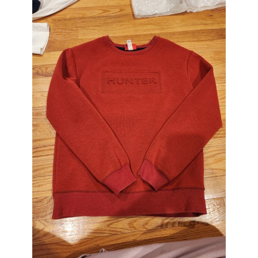 Hunter for Target Kids‎ Red Embossed Logo Crew Neck Sweatshirt XL 16